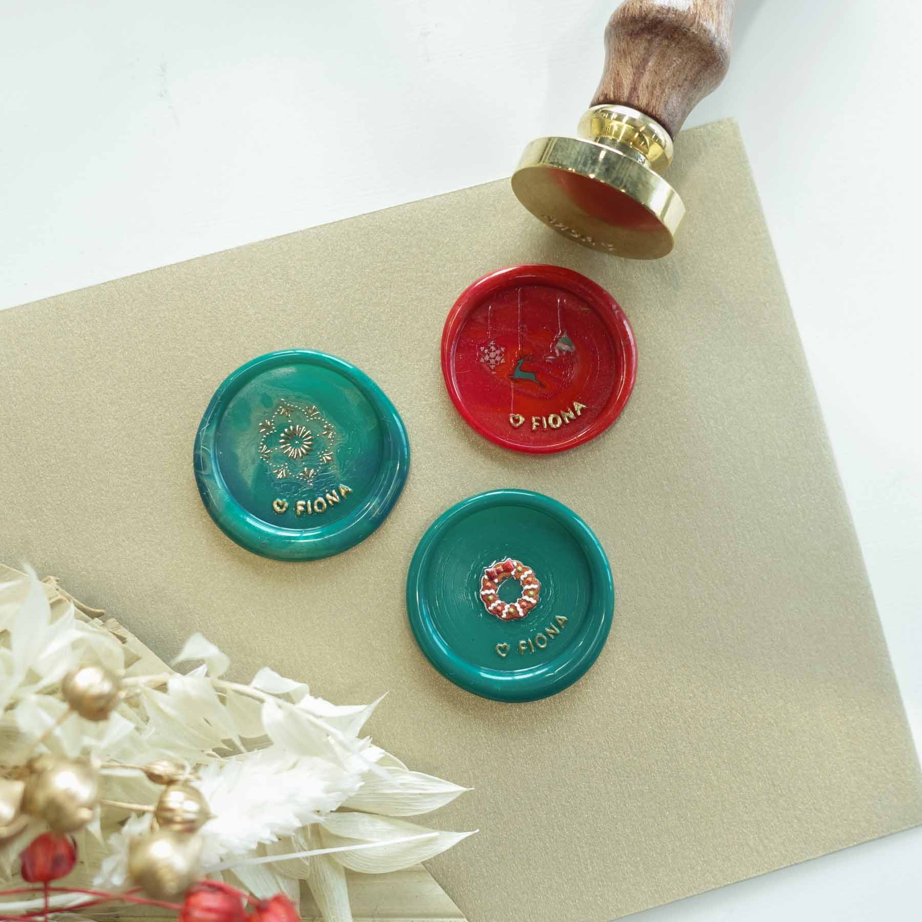 Blank Wax Seal Stamp with Customisable Name and Heart