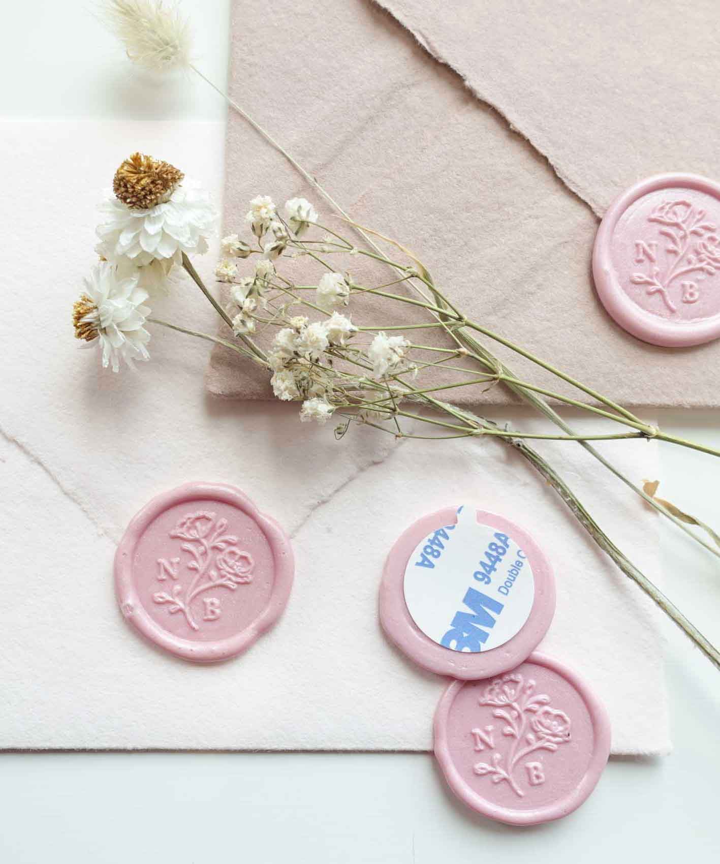 Fiona Ariva Australia Custom Wedding Wax Seal Stickers for Invitations & Envelopes