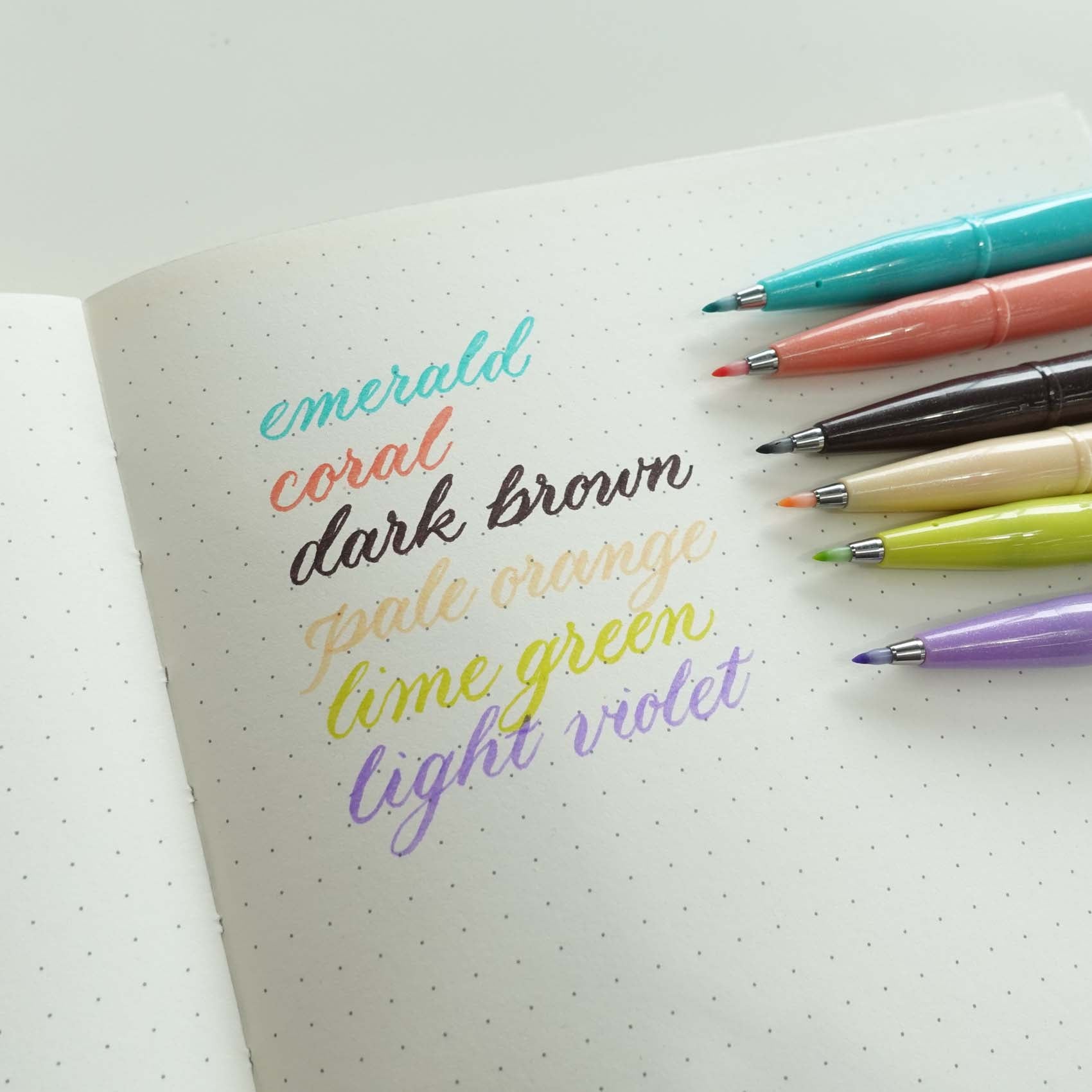Pentel Fude Touch Brush Sign Pen Light Violet