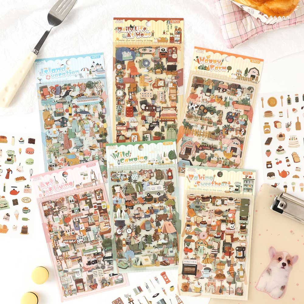 'Fleeting Memories' 4-Sheet Stickers Sheet