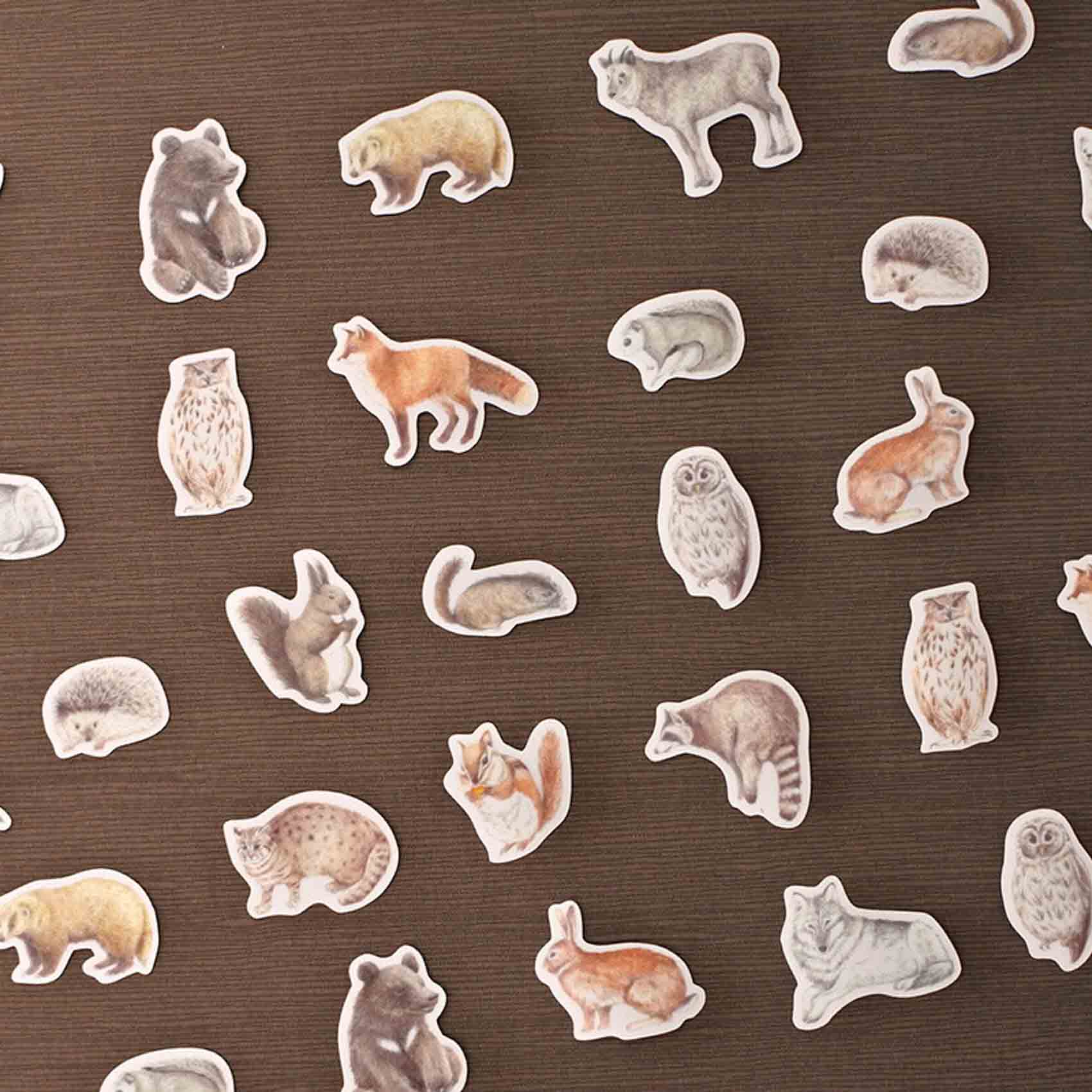 Flake Stickers | Forest Animals | Mocolier