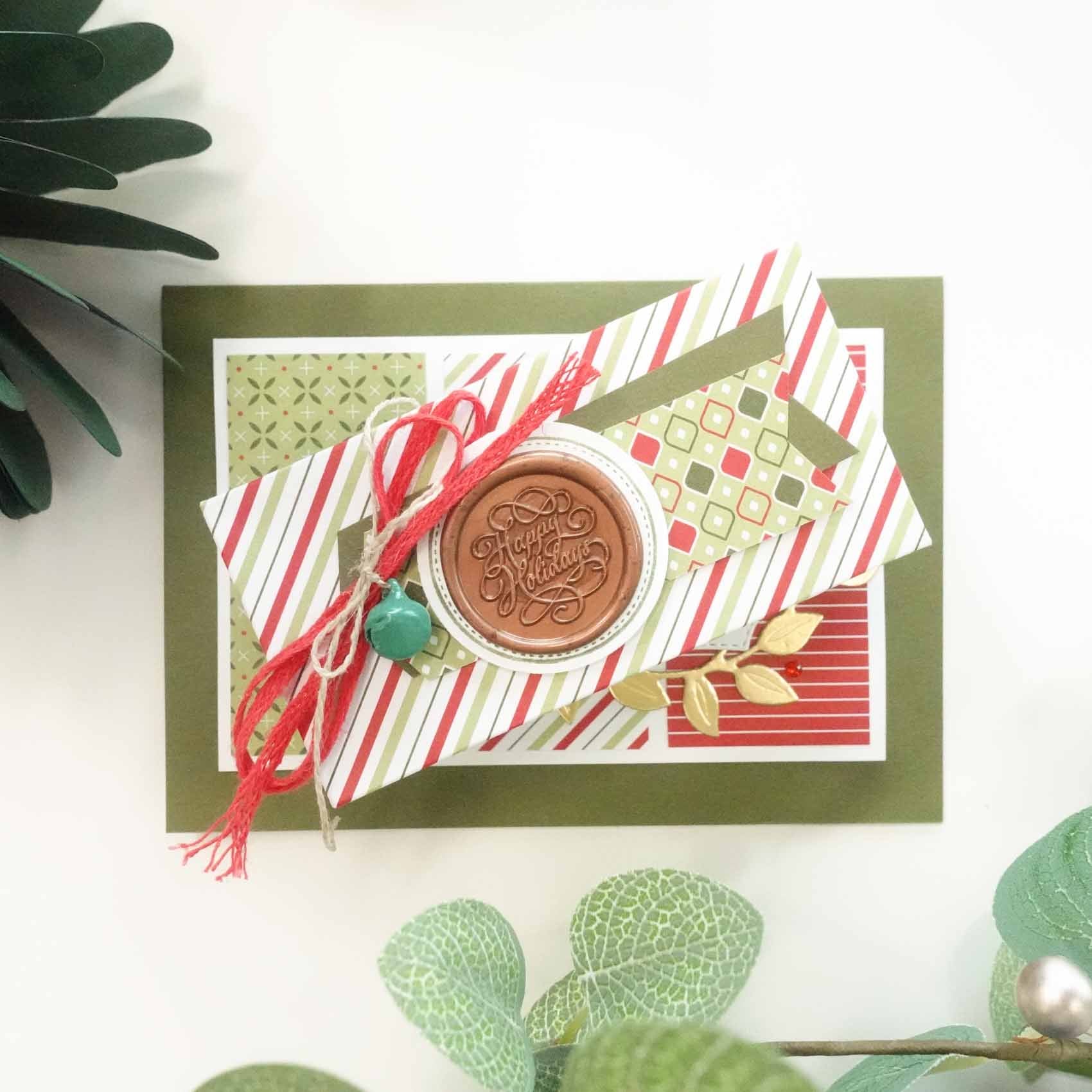 happy holidays christmas wax seal stamp fiona ariva australia