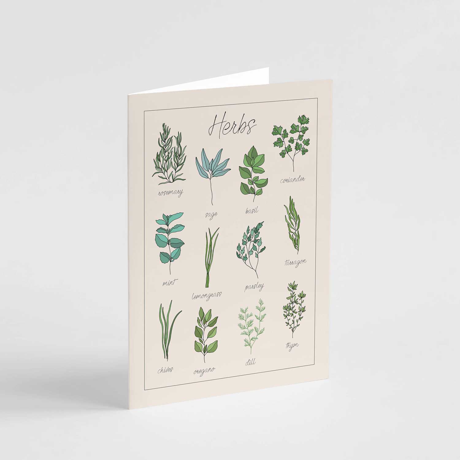 Herbs Gardening Greeting Card | Popsy Press