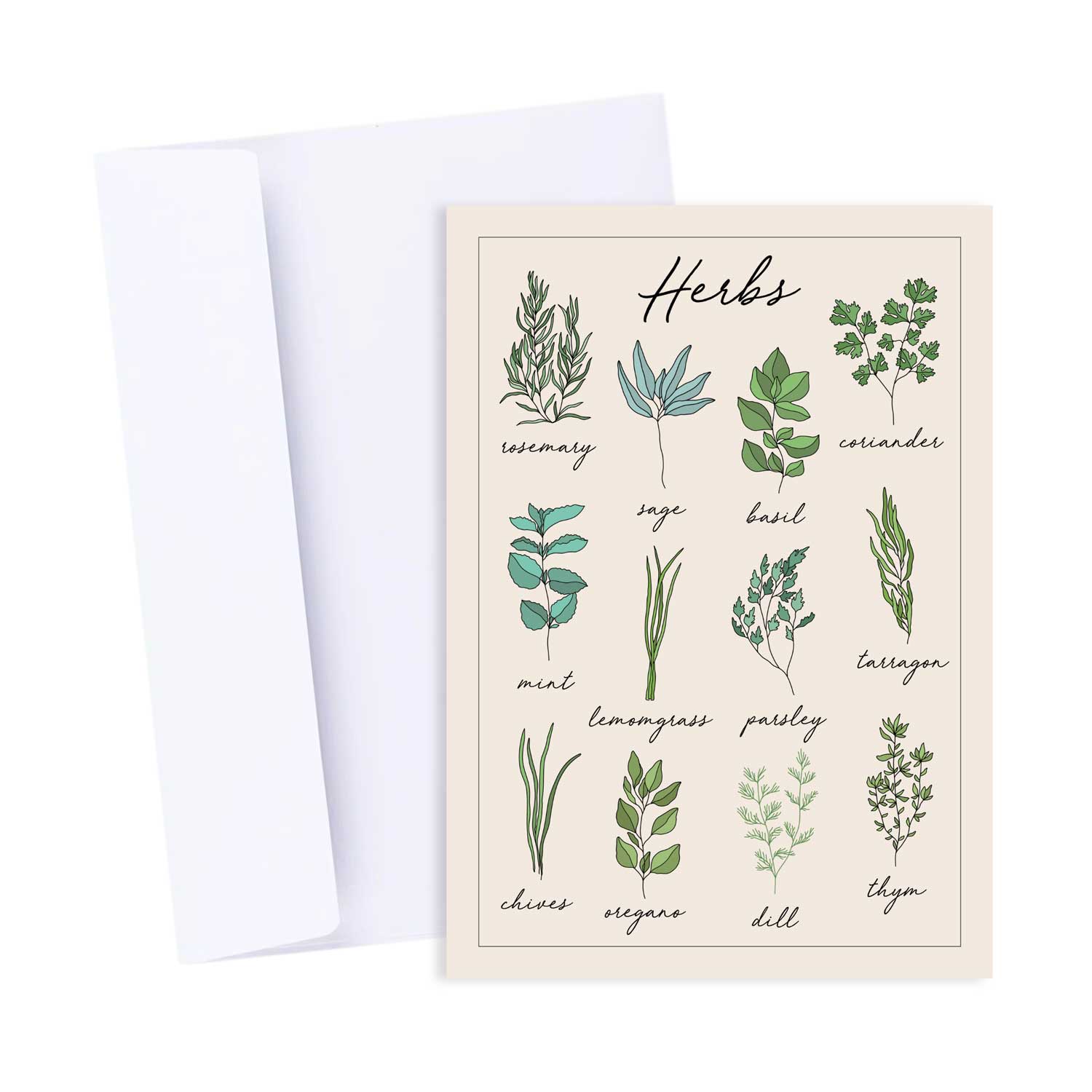 Herbs Gardening Greeting Card | Popsy Press