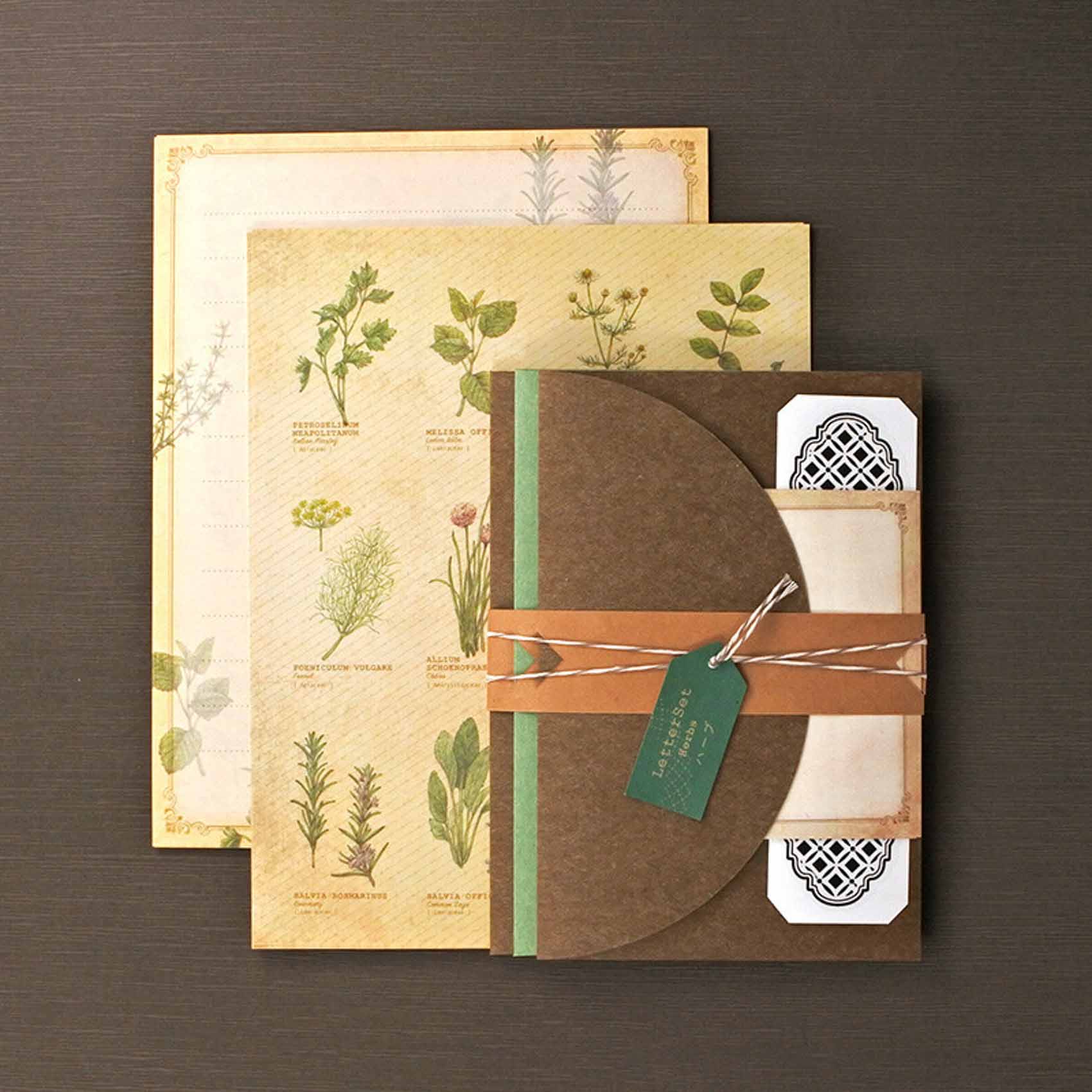 Herbs Vintage-style Letter Writing Set