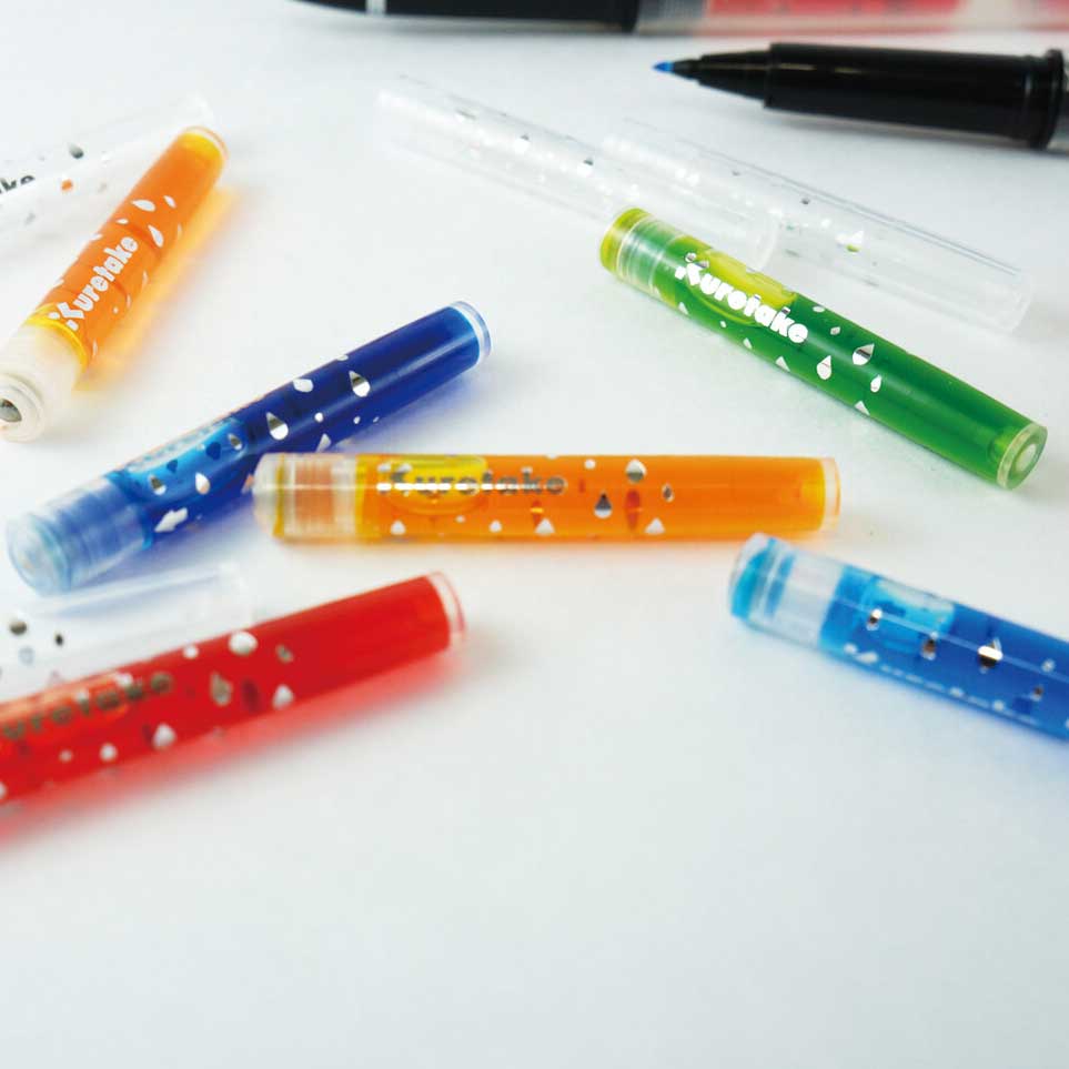 Kuretake Karappo - Add Your Own Ink - Refillable Cartridge Felt Tipped Brush Pen