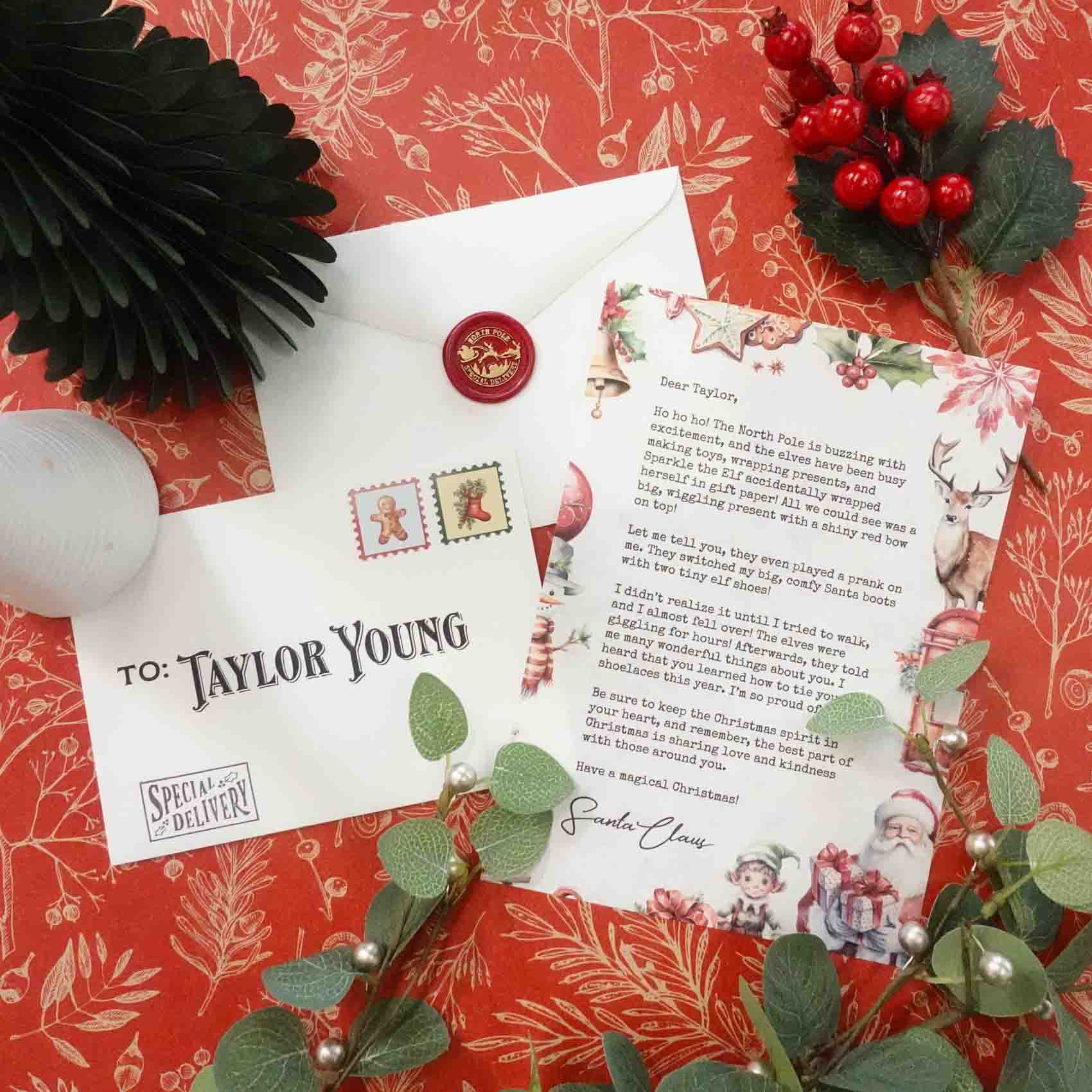 Personalised Letter from santa for child australia