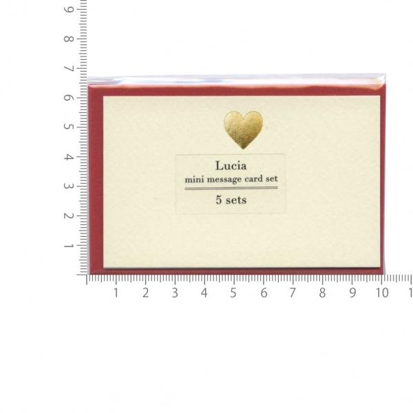 card and envelope mini note card set love heart australia