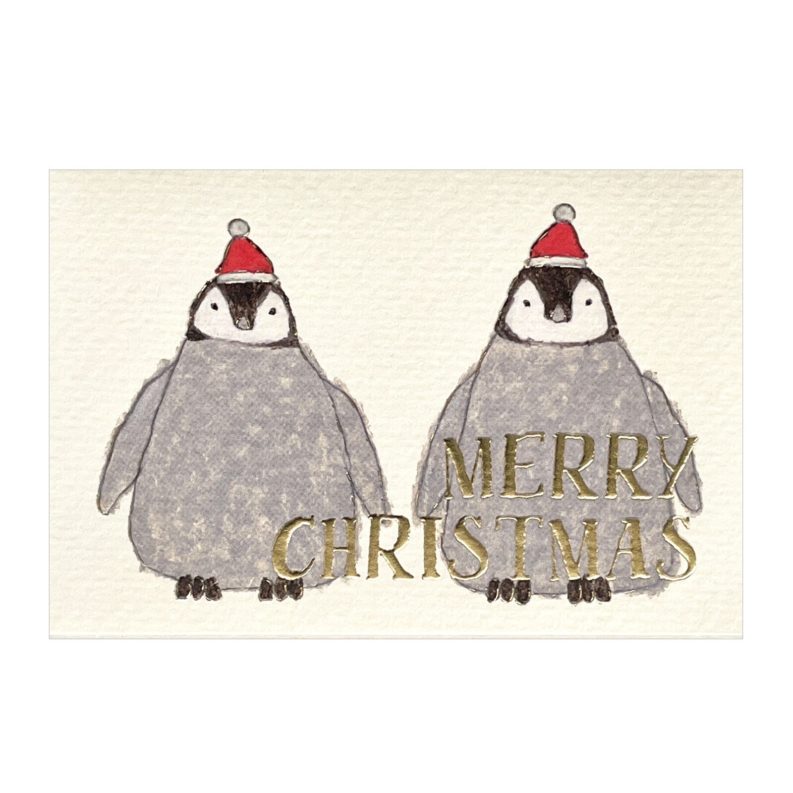 Penguin Merry Christmas Greeting Card Small - Yusuke Yonezu