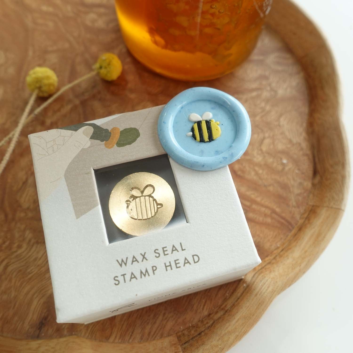cute bee wax seal stamp fiona ariva australia