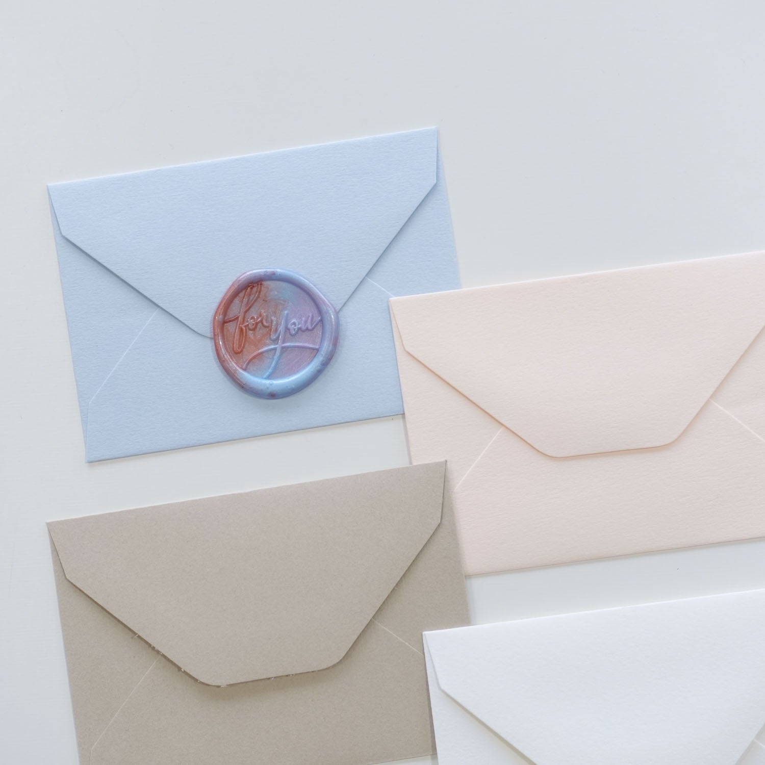 etrusca mini pastel envelopes texture cards set blank