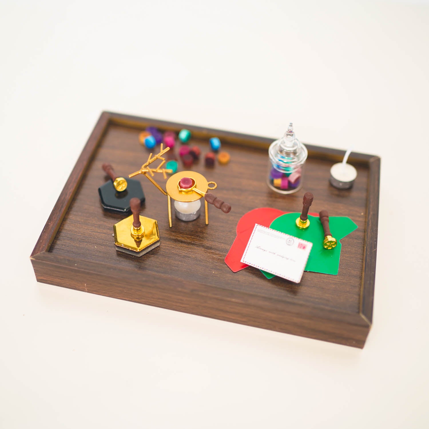 Miniature Wax Seal & Accessories Dollhouse Set