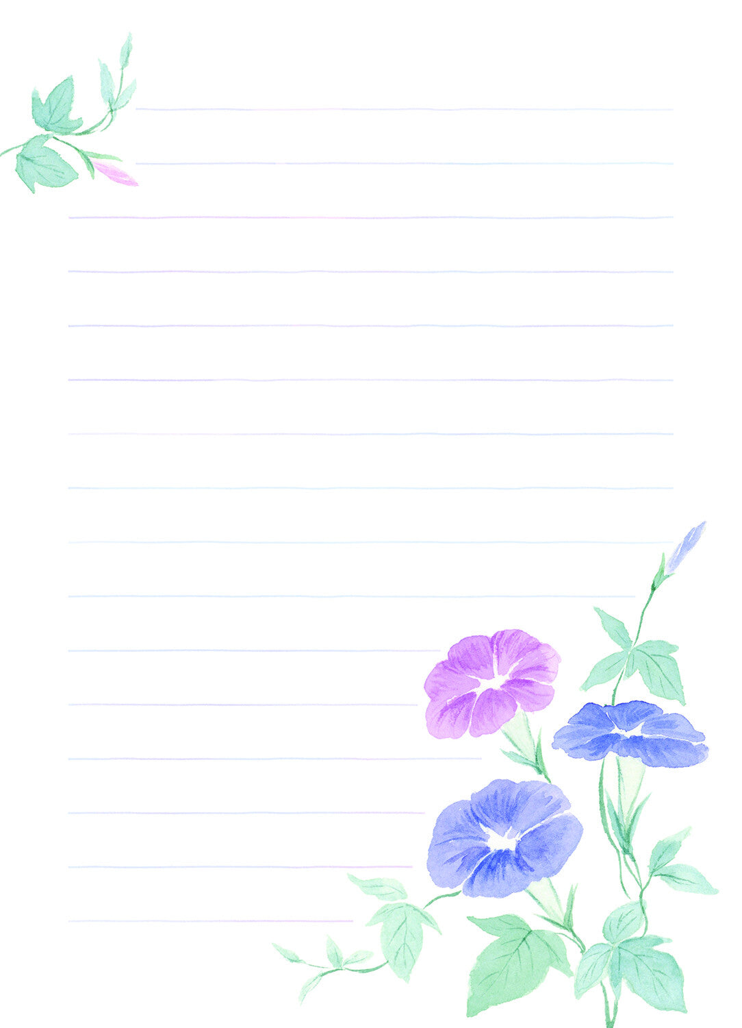 Morning Glory | Letter Writing Pad