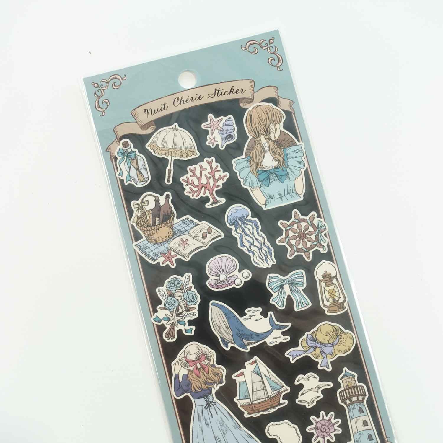 Memories of the Sea Breeze 'Nuit Cherie' Stickers Sheet