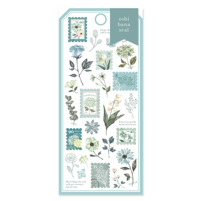 Oshibana Clear Sticker Sheet - Mint
