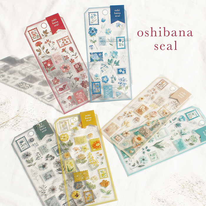Oshibana Clear Sticker Sheet - Mustard