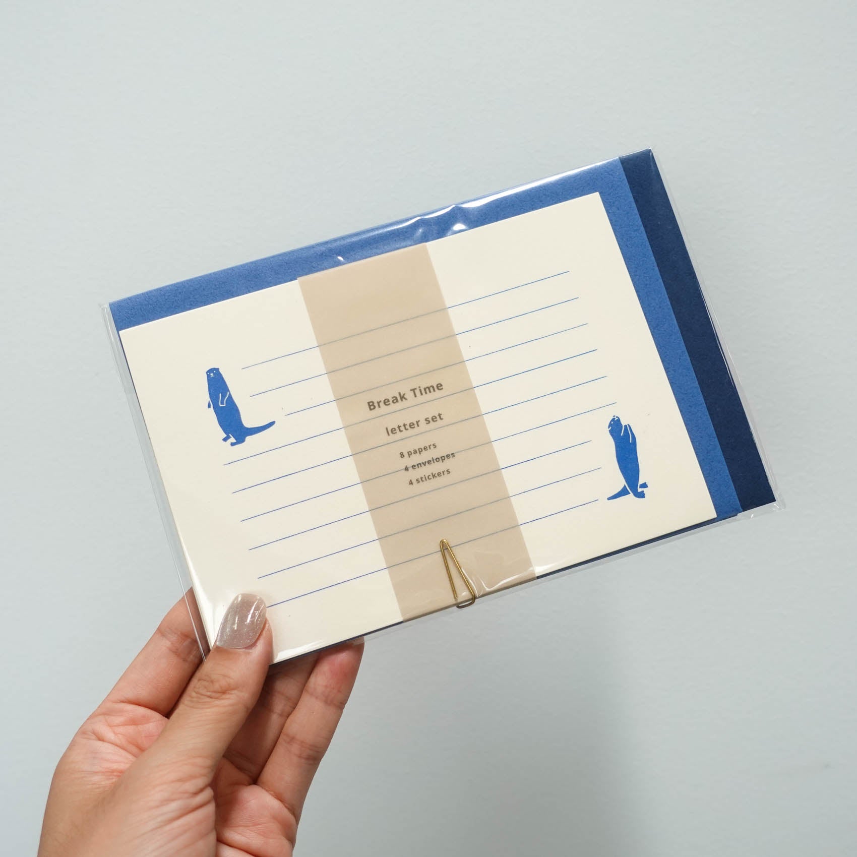 Otter | Break Time Letter Writing Set Blue