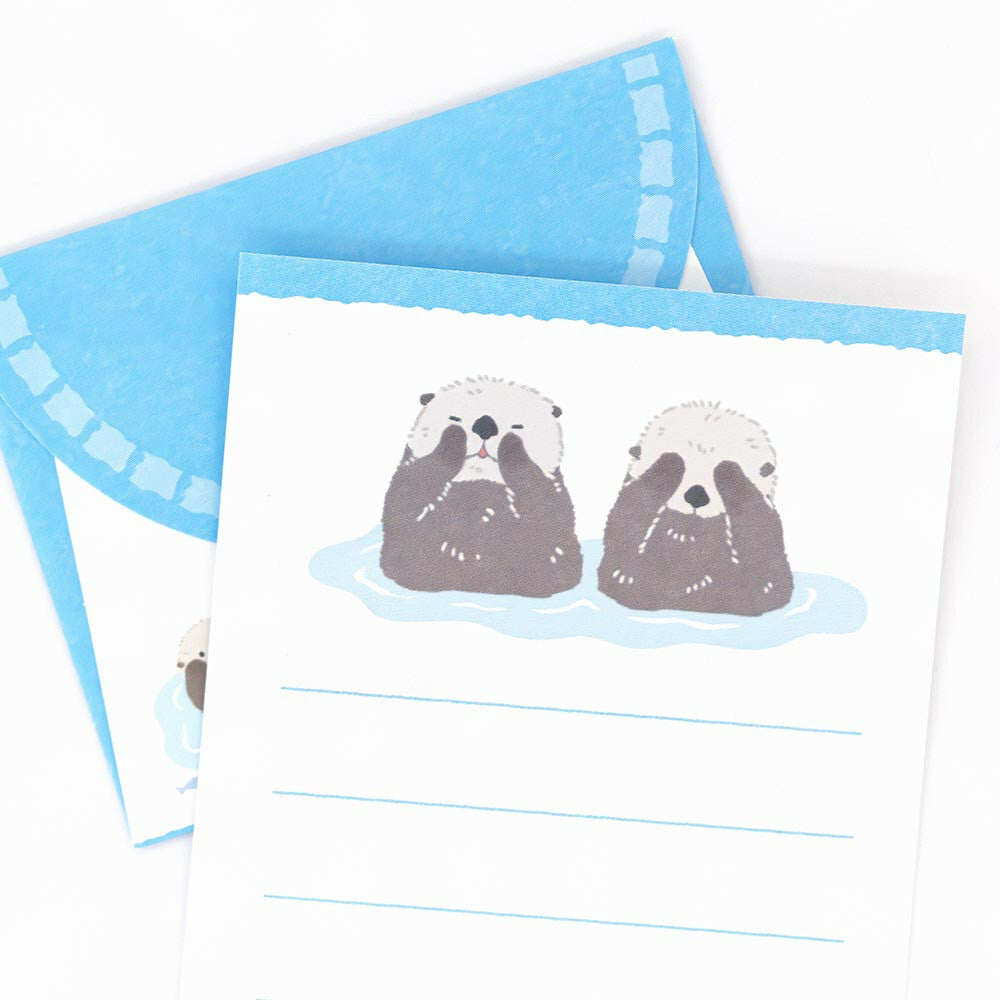 Otter| Mini Letter Writing Set | ZOOm in Animals