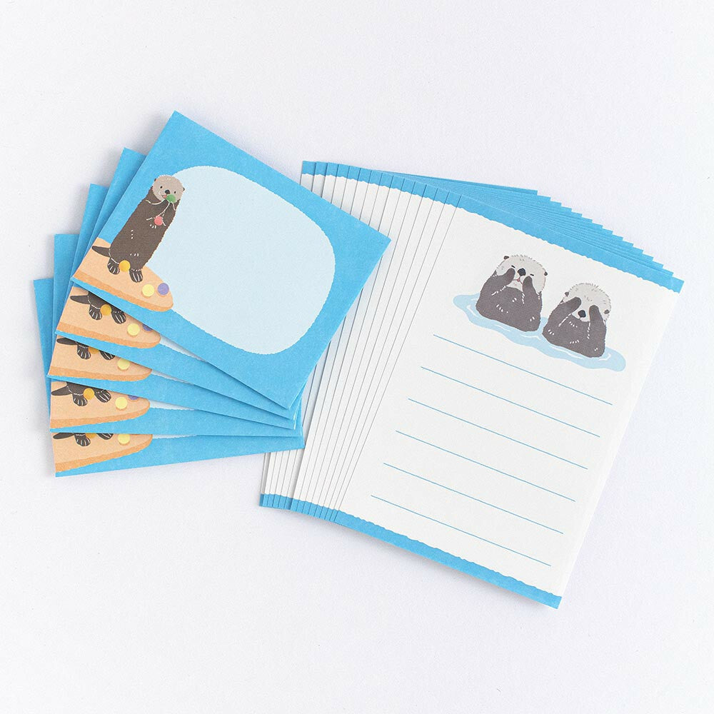 Otter| Mini Letter Writing Set | ZOOm in Animals