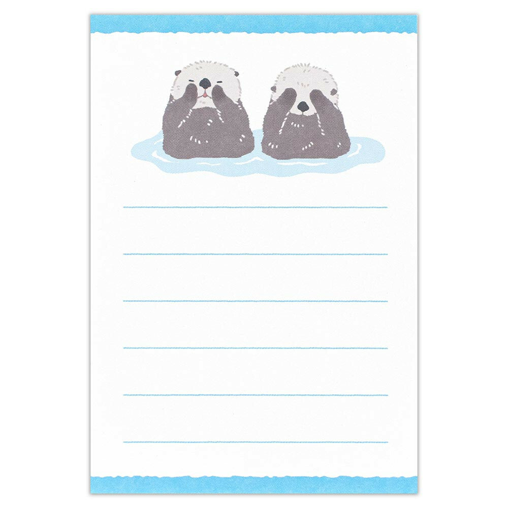 Otter| Mini Letter Writing Set | ZOOm in Animals