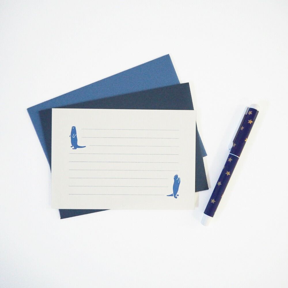 Otter | Break Time Letter Writing Set Blue