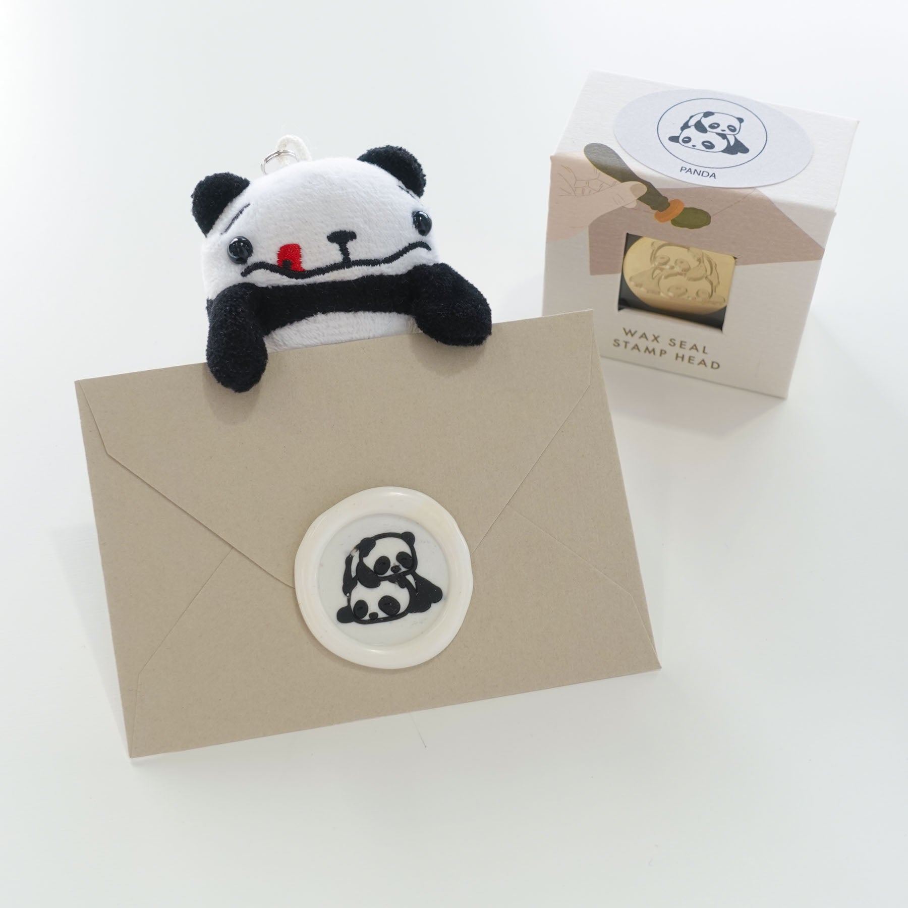 Panda wax seal stamp, wax seal kit or stamp head fiona ariva australia
