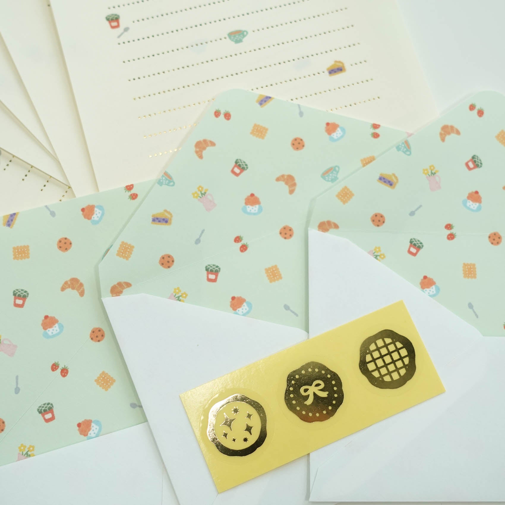 Papoter Tea Time Emoticon Letter Writing Set