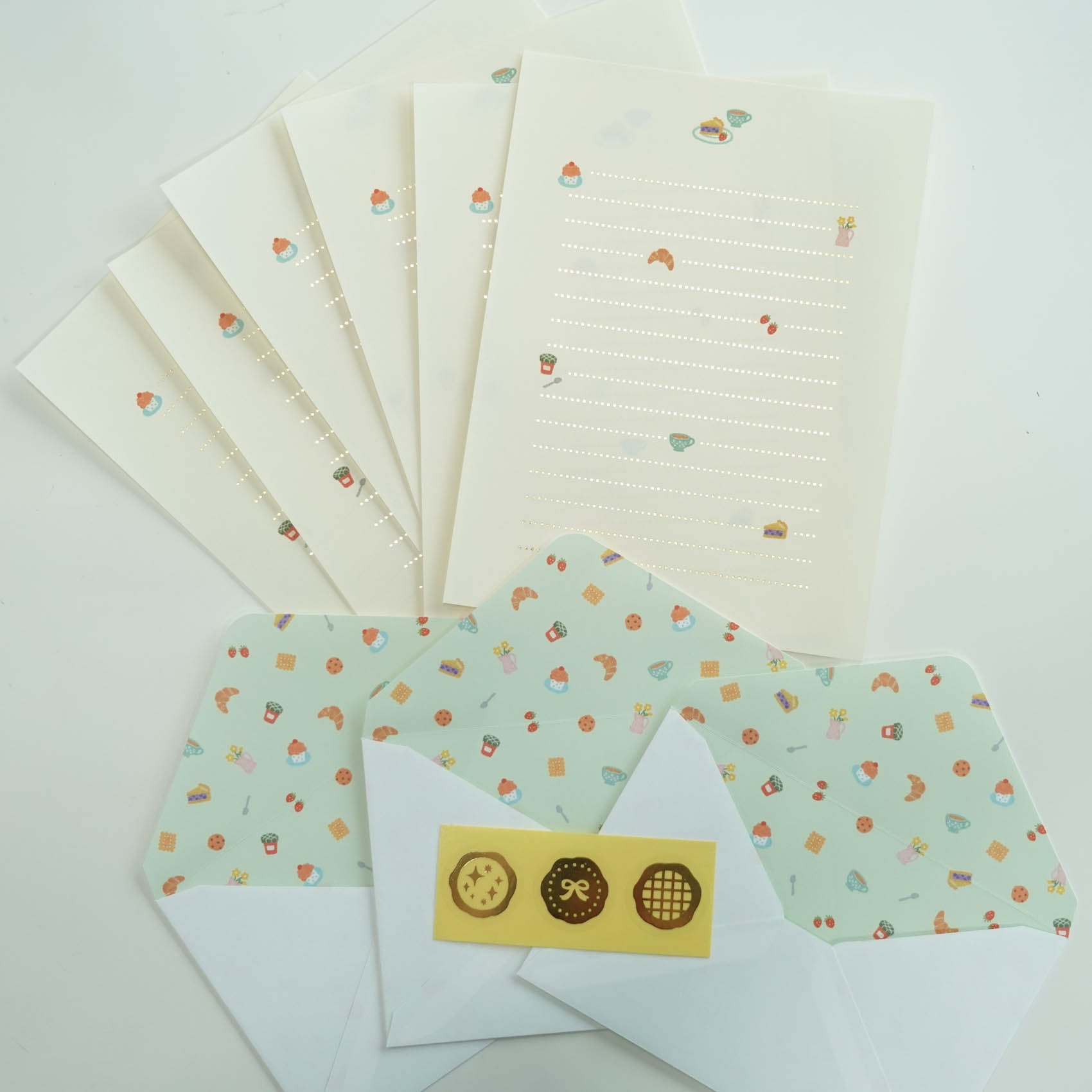 Papoter Tea Time Emoticon Letter Writing Set