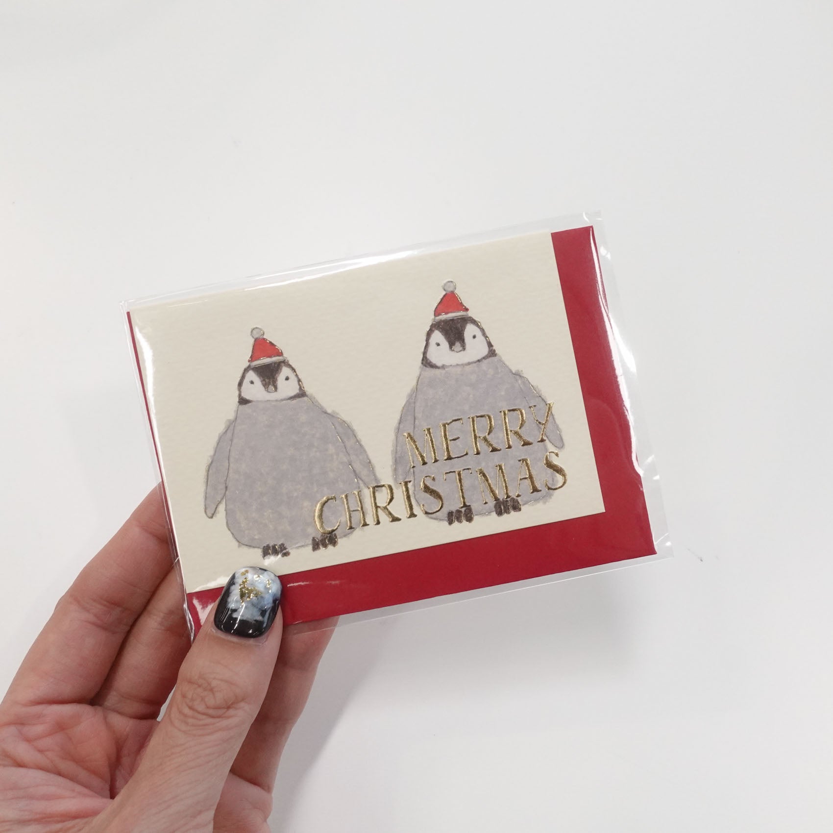 Penguin Merry Christmas Greeting Card Small - Yusuke Yonezu