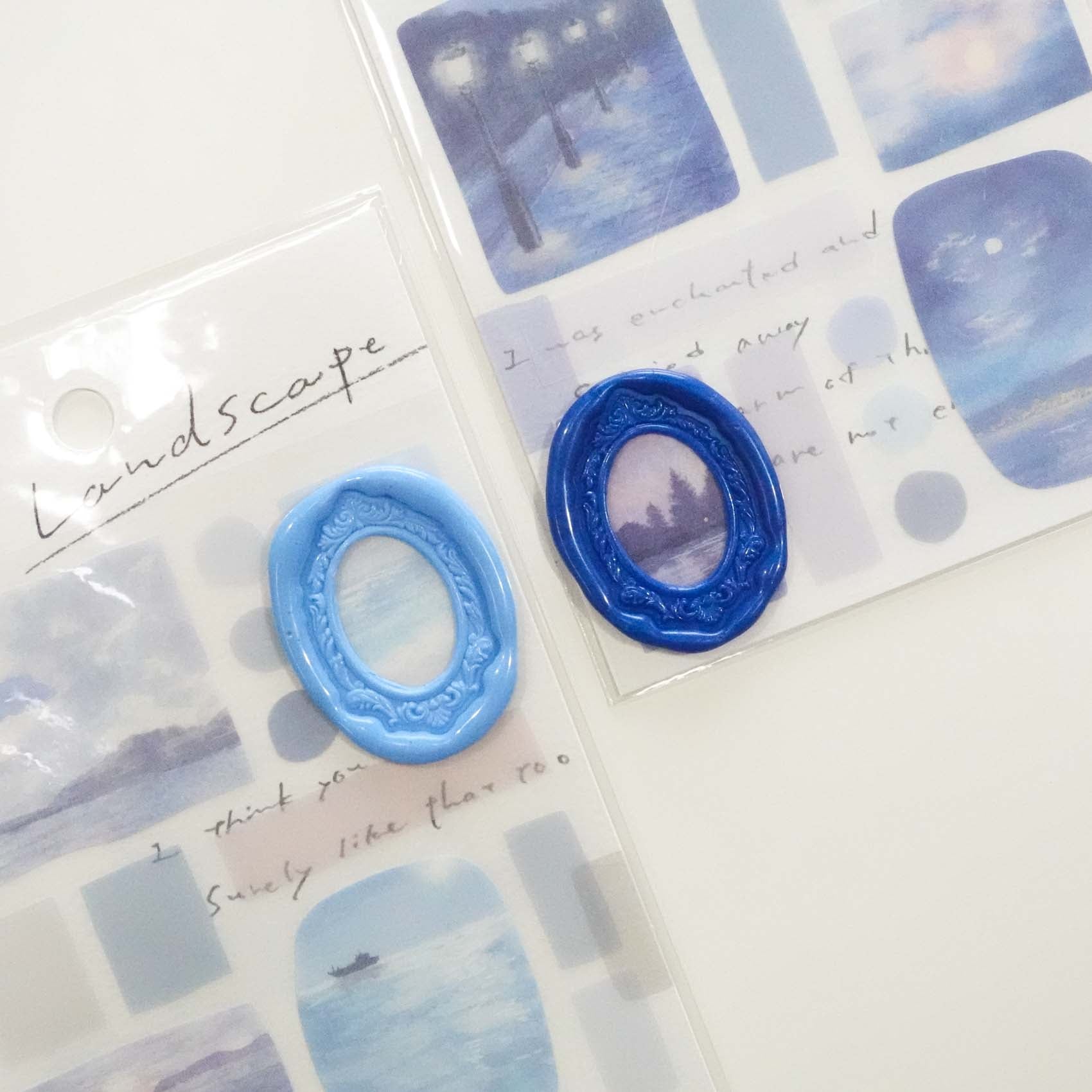 Moonlight 'Landscape' Translucent Paper Sticker Sheet