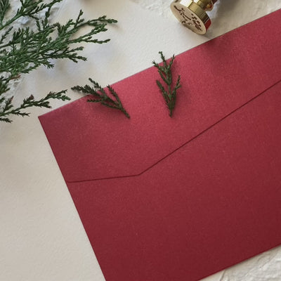 reindeer wax seal with antlers on envelope idea