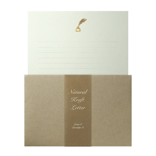 Quill & Ink 'Natural Kraft Letter' Letter Writing Set