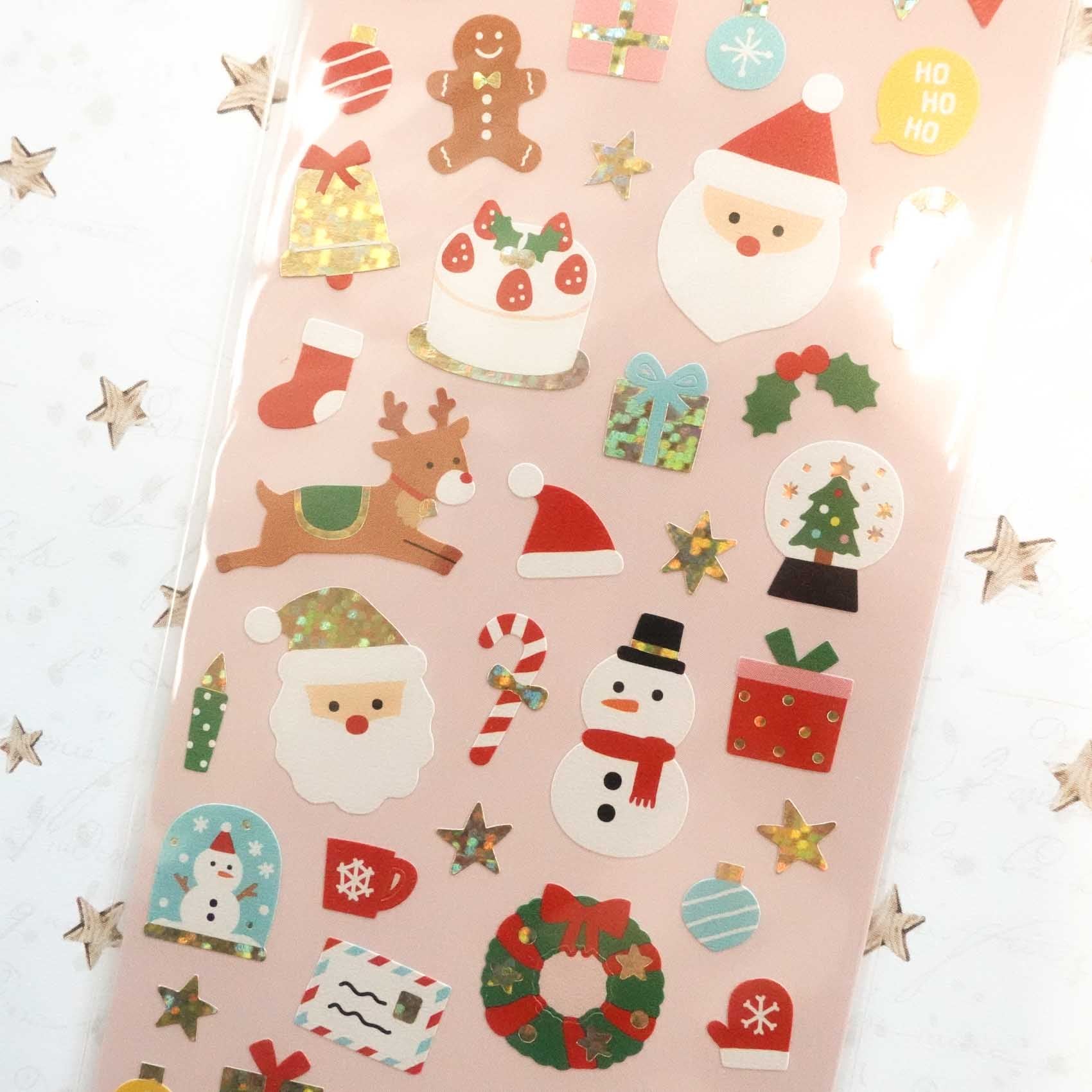 Santa & Snow | Winter Selection | Christmas Stickers Sheet