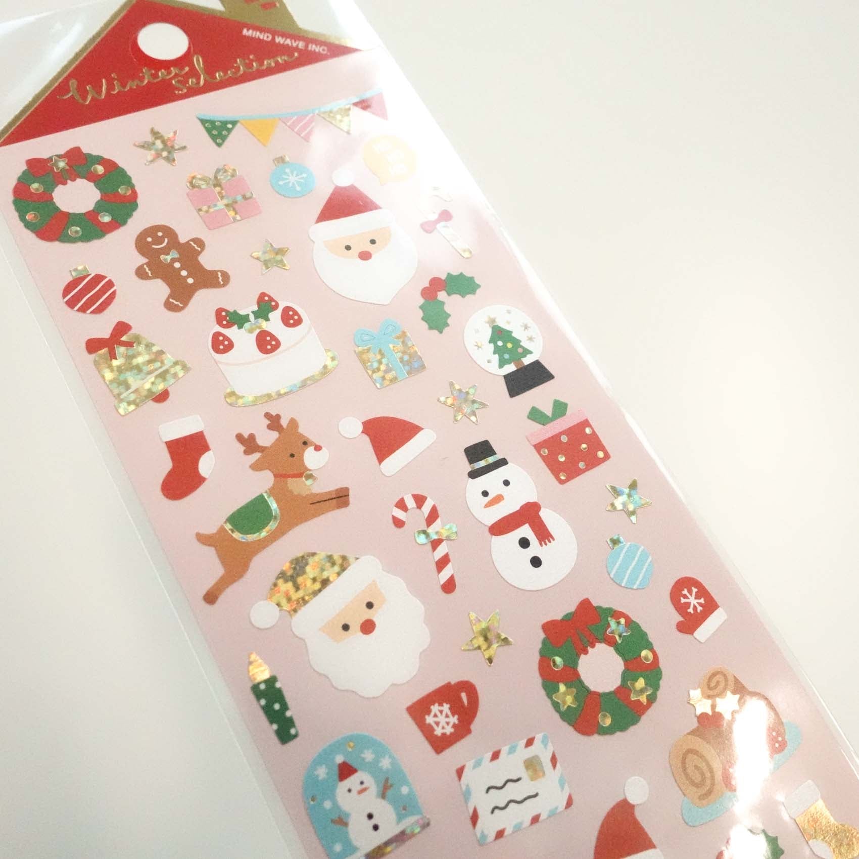 Santa & Snow | Winter Selection | Christmas Stickers Sheet