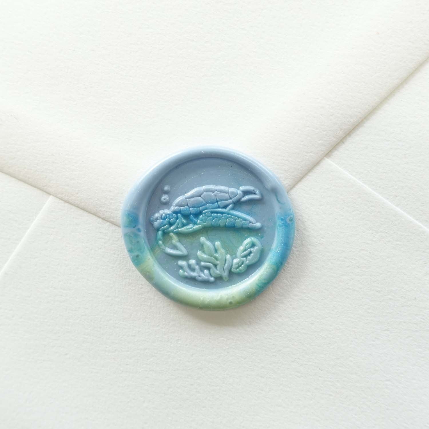 Sea Turtle wax seal stamp, wax seal kit or stamp head fiona ariva australia