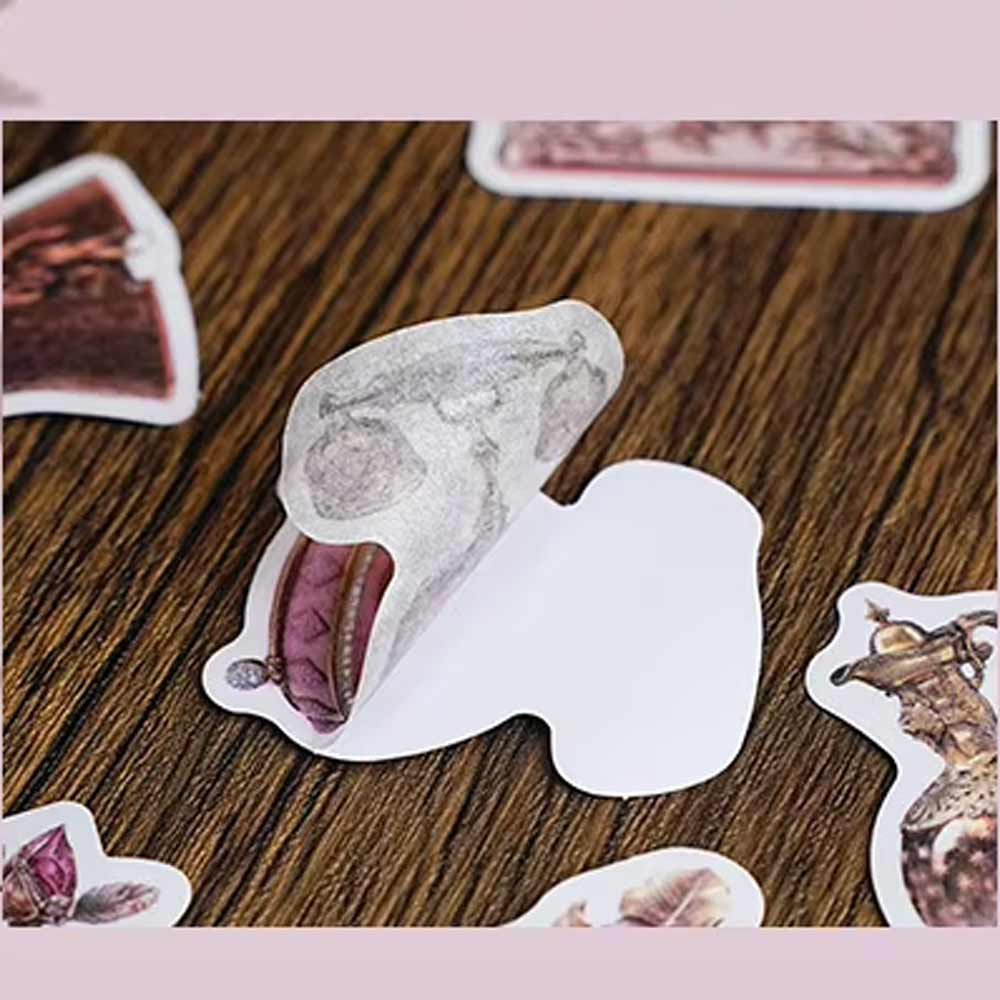 Vintage Rose Gold Treasured Belongings 'The Secret Of Alchemy' Flake Stickers