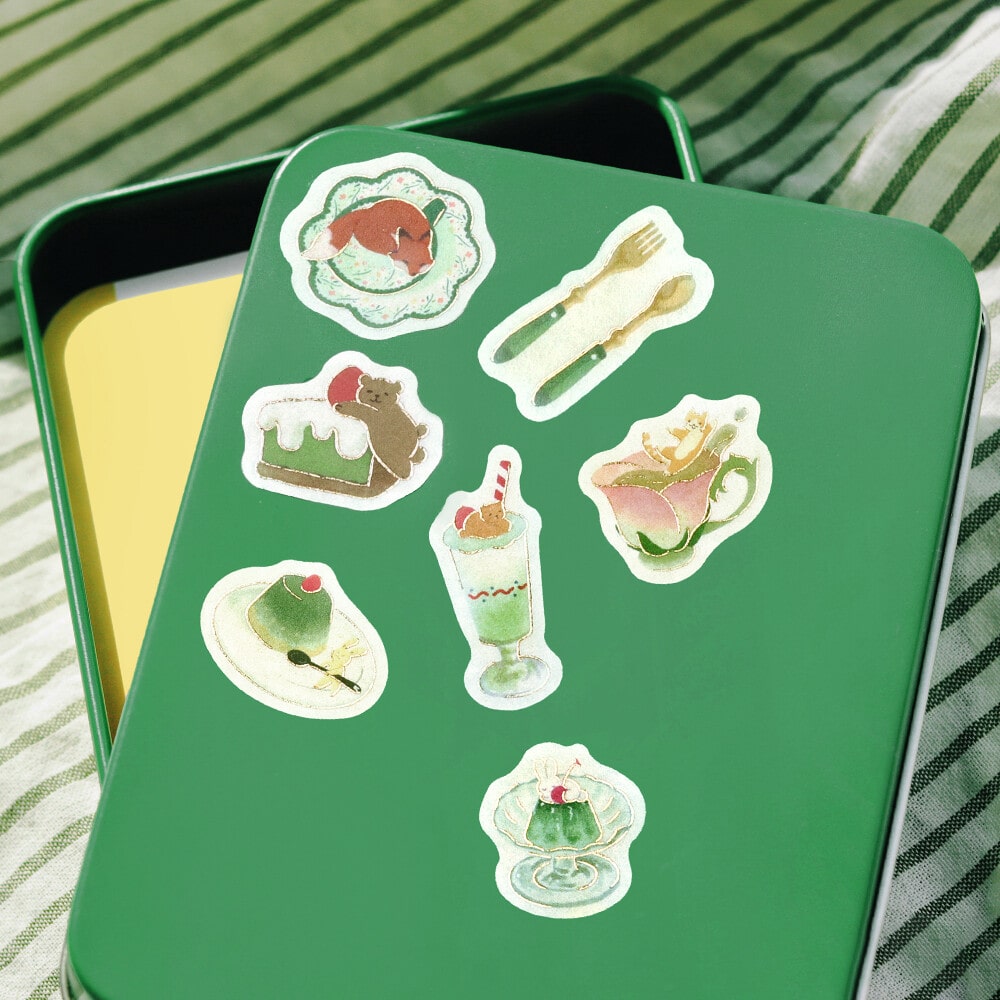 Sing a Song - Green | Afternoon Tea | Planner Flake Stickers | BGM
