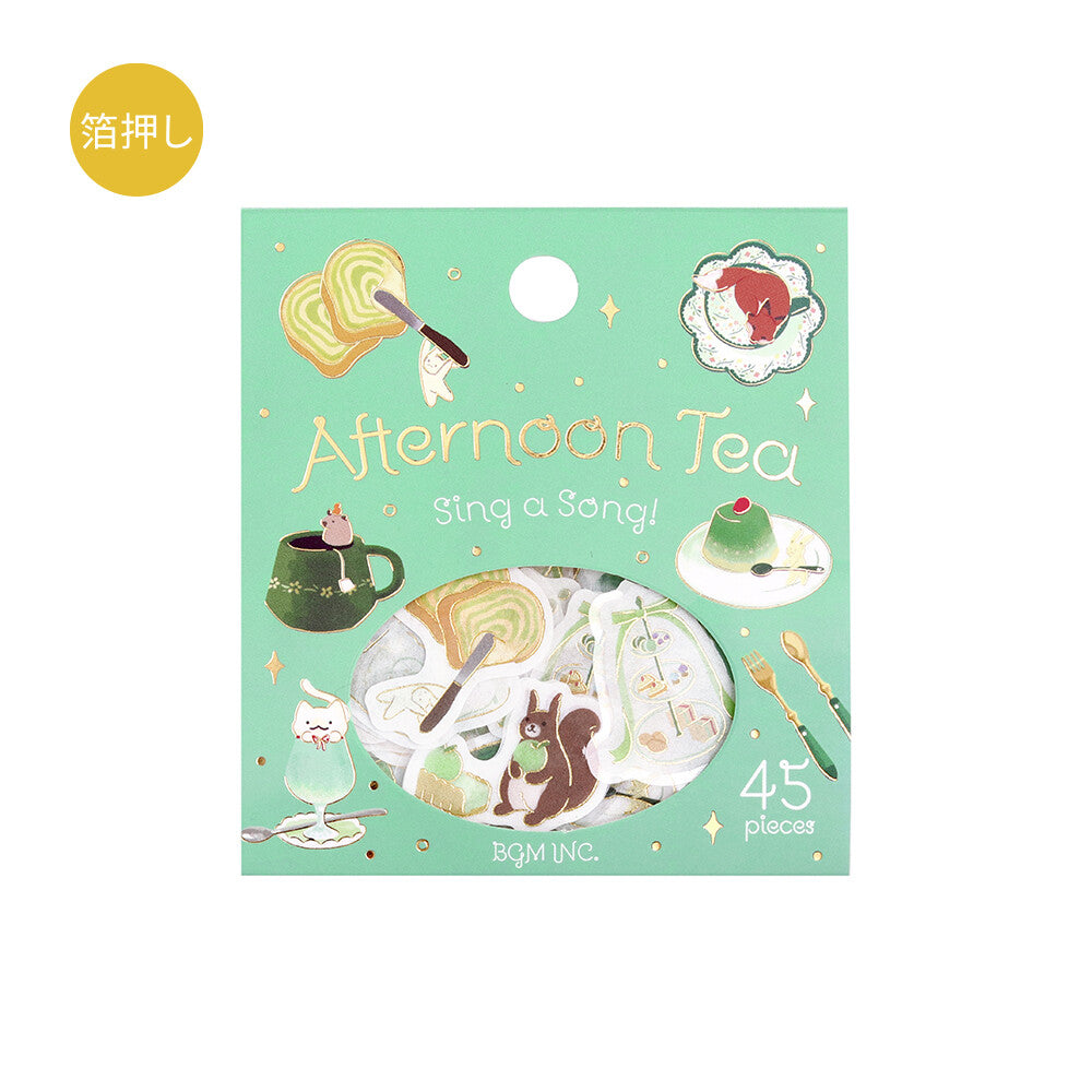 Sing a Song - Green | Afternoon Tea | Planner Flake Stickers | BGM