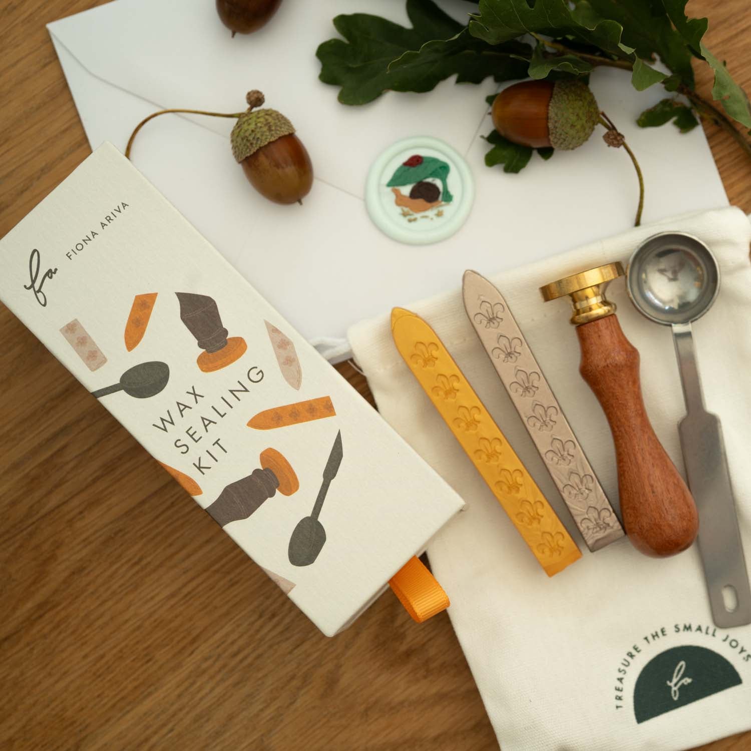 Whimsical snail and ladybug wax seal kit fiona ariva Australia