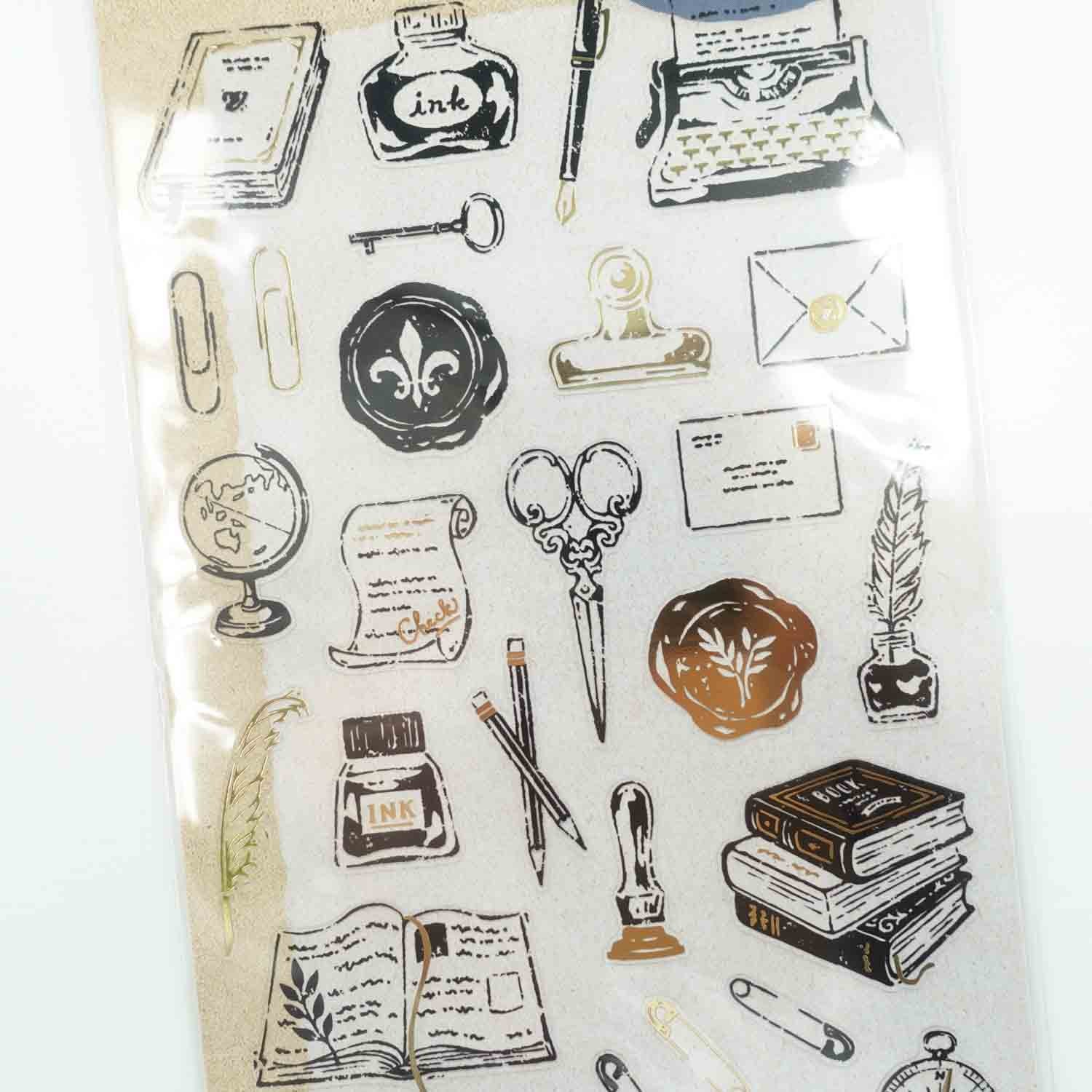 Stationery | 'Stamp Sticker' Series | Vintage Style Stickers Sheet