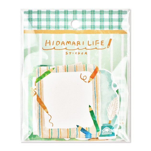 Stationery 'Hidamari Life' Writable Memo Flake Stickers