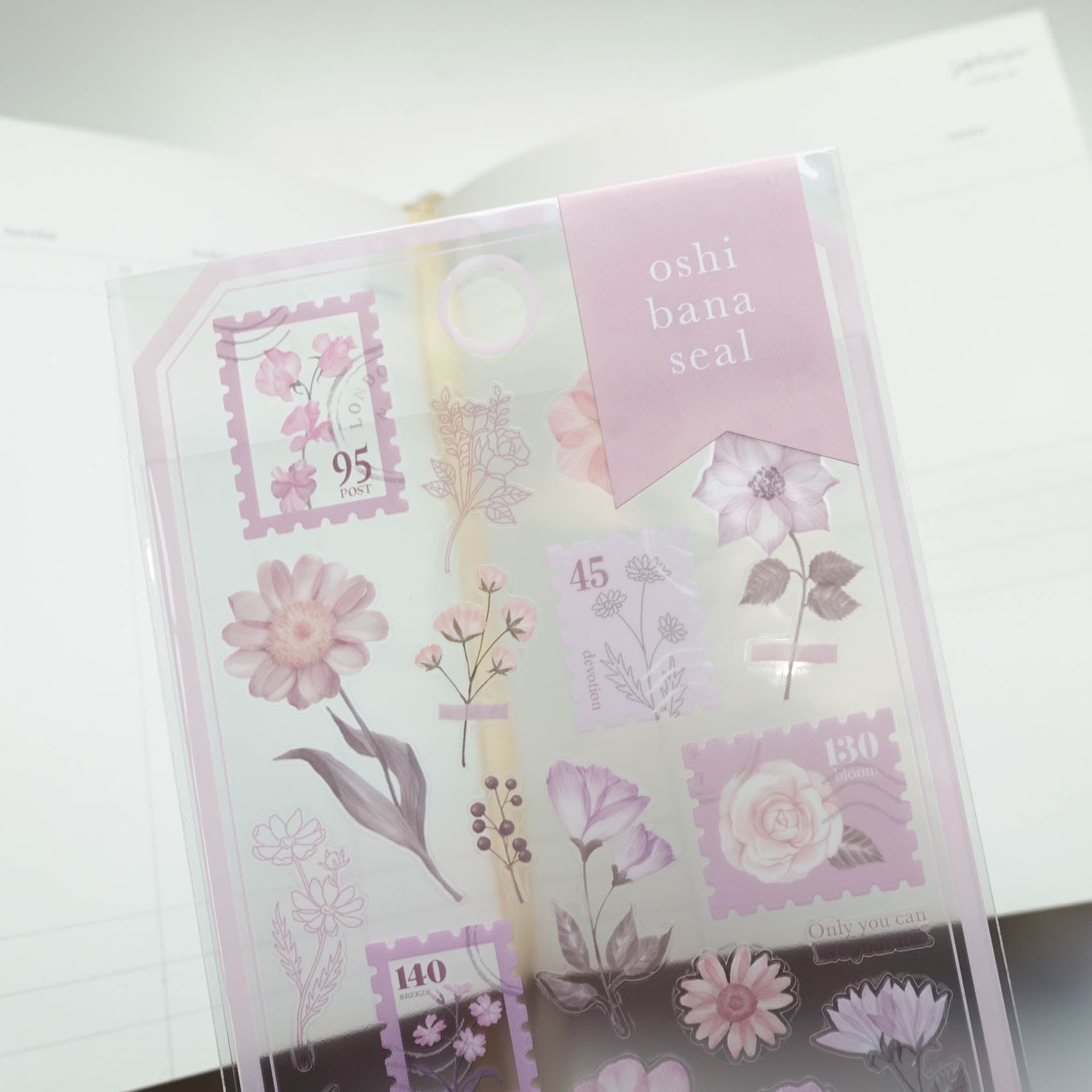 Oshibana Clear Sticker Sheet - Blush