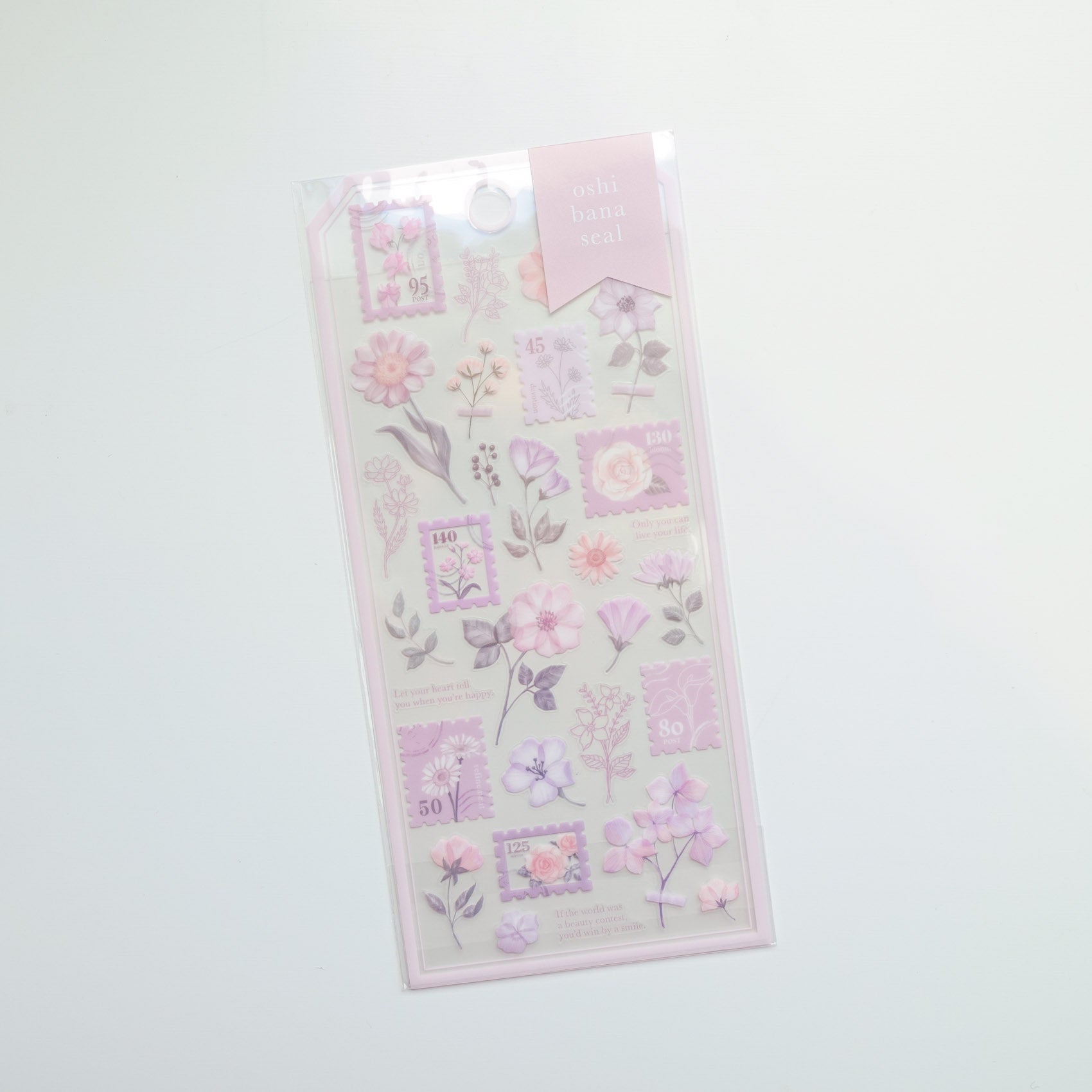 Oshibana Clear Sticker Sheet - Blush