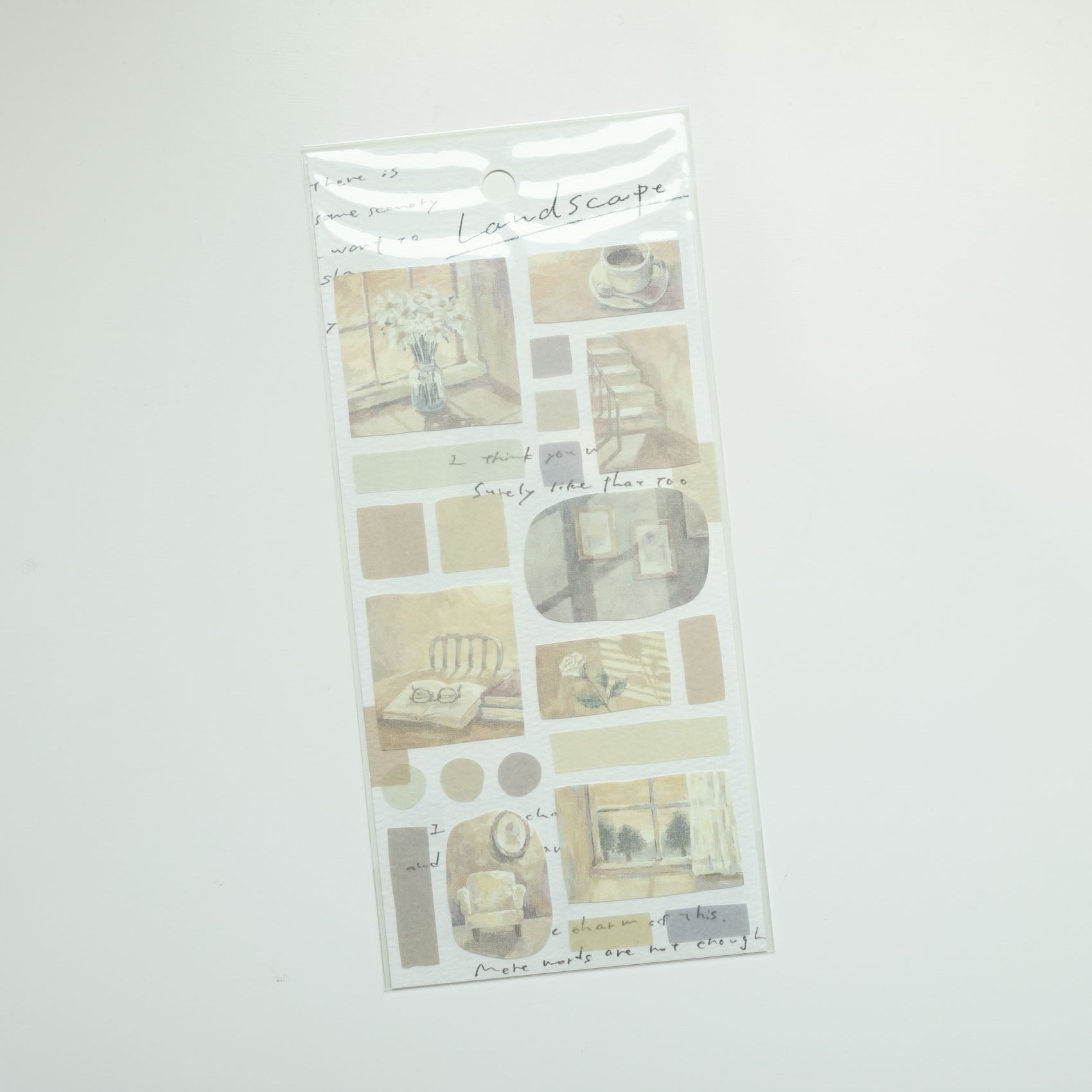 Twilight 'Landscape' Translucent Paper Sticker Sheet