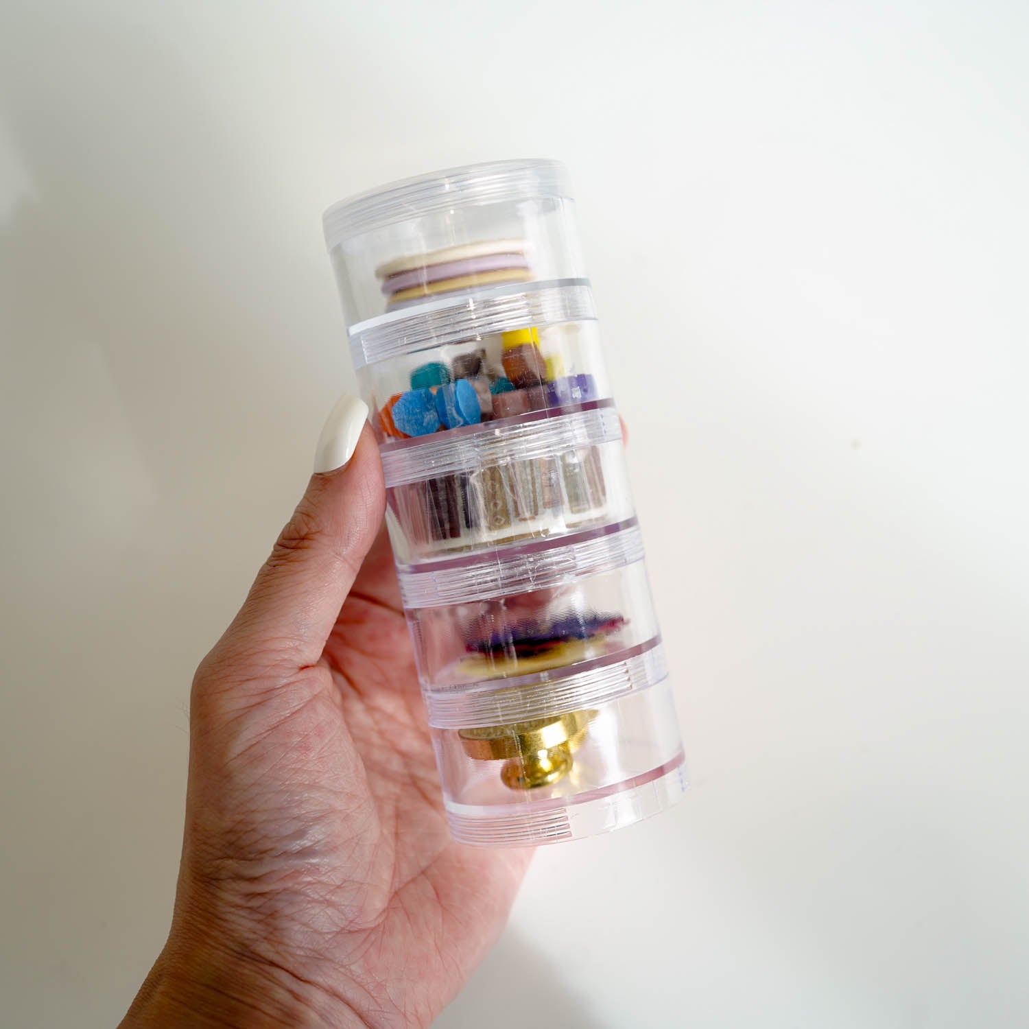 S.E.W. Storage Stackers - 5 X 50MM Round Containers