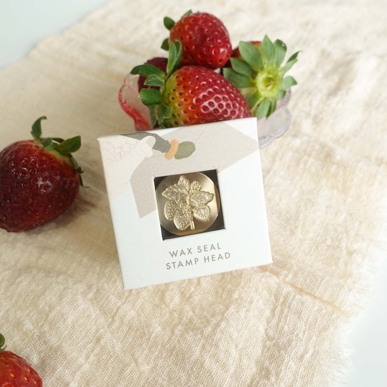 Strawberry wax seal stamp head fiona ariva australia