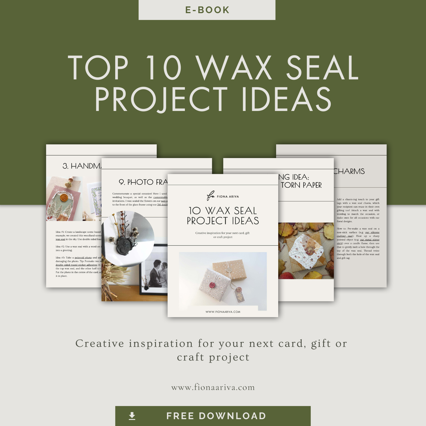 Fiona Ariva Top 10 Wax Seal Project Ideas e-Book (Free Download)