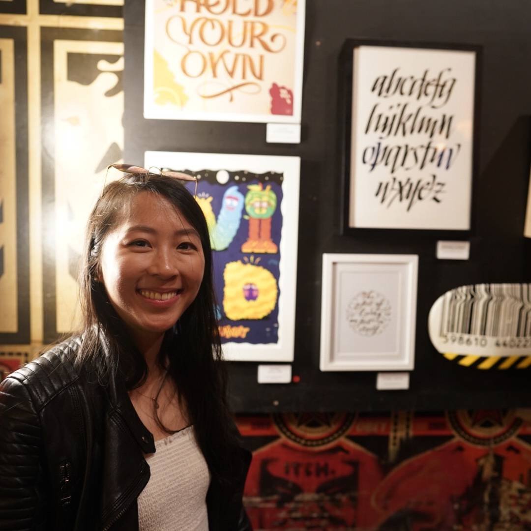 Letter-Form exhibition calligraphy artwork by Fiona Ariva