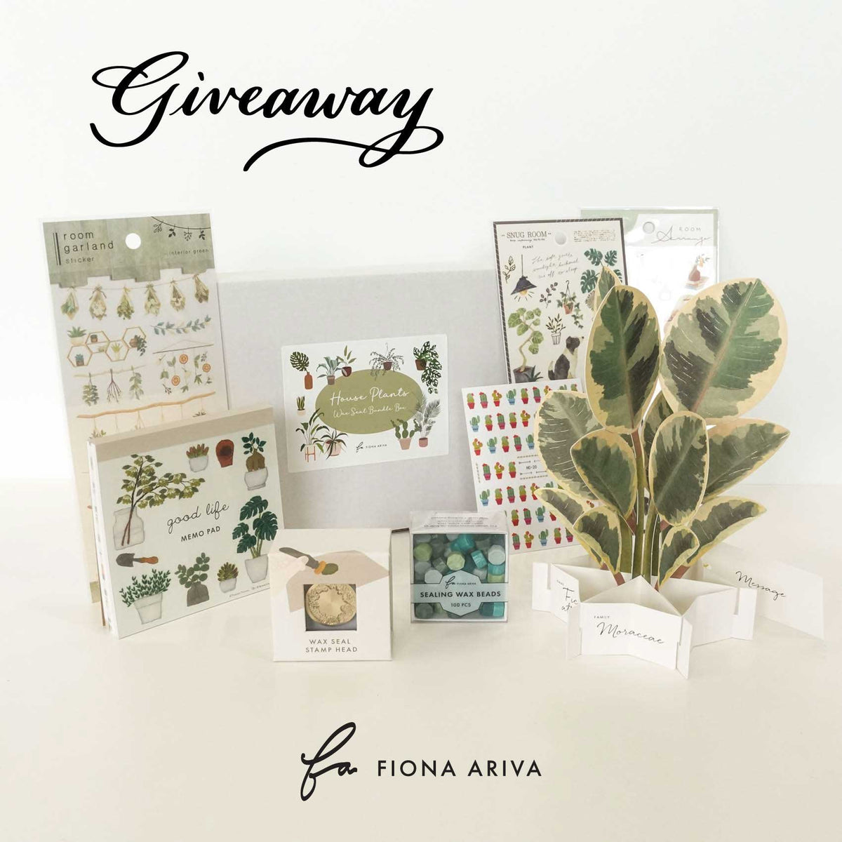 House plants wax seal bundle box