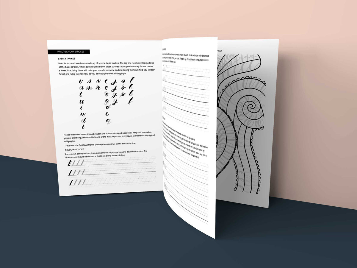 Free brush pen lettering starter's guide preview